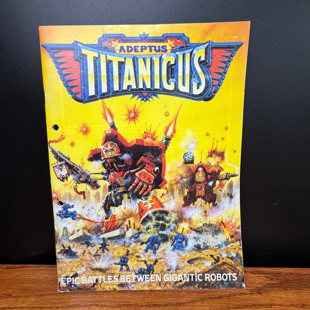 Adeptus Titanicus Rulebook Games Workshop Warhammer Epic Battles 1988 Citadel